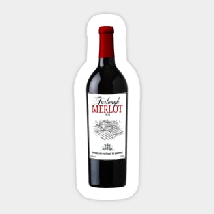 furlough merlot Sticker